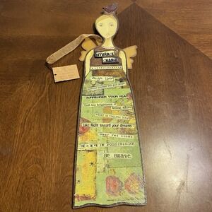 Embrace Change Kelly Rae Roberts 14" Listen to Your Life Angel Wall Art 2009
